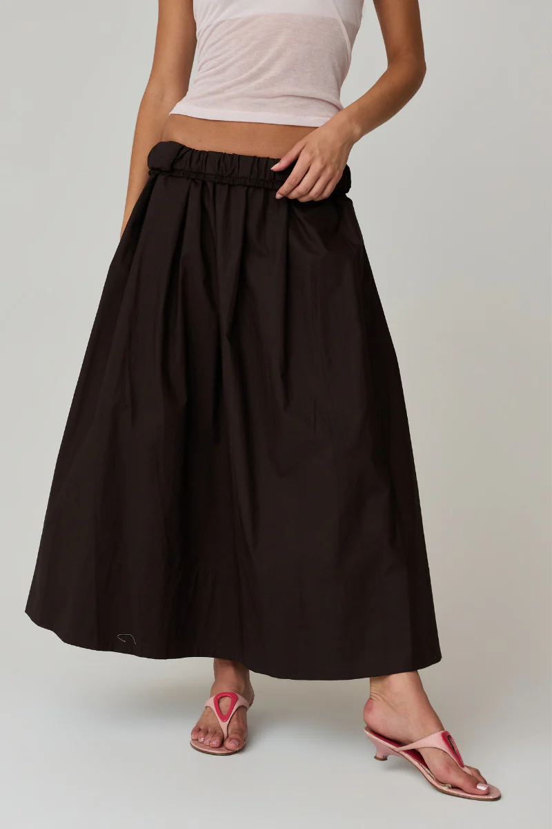 Kate Poplin Pleated Skirt - Image 3