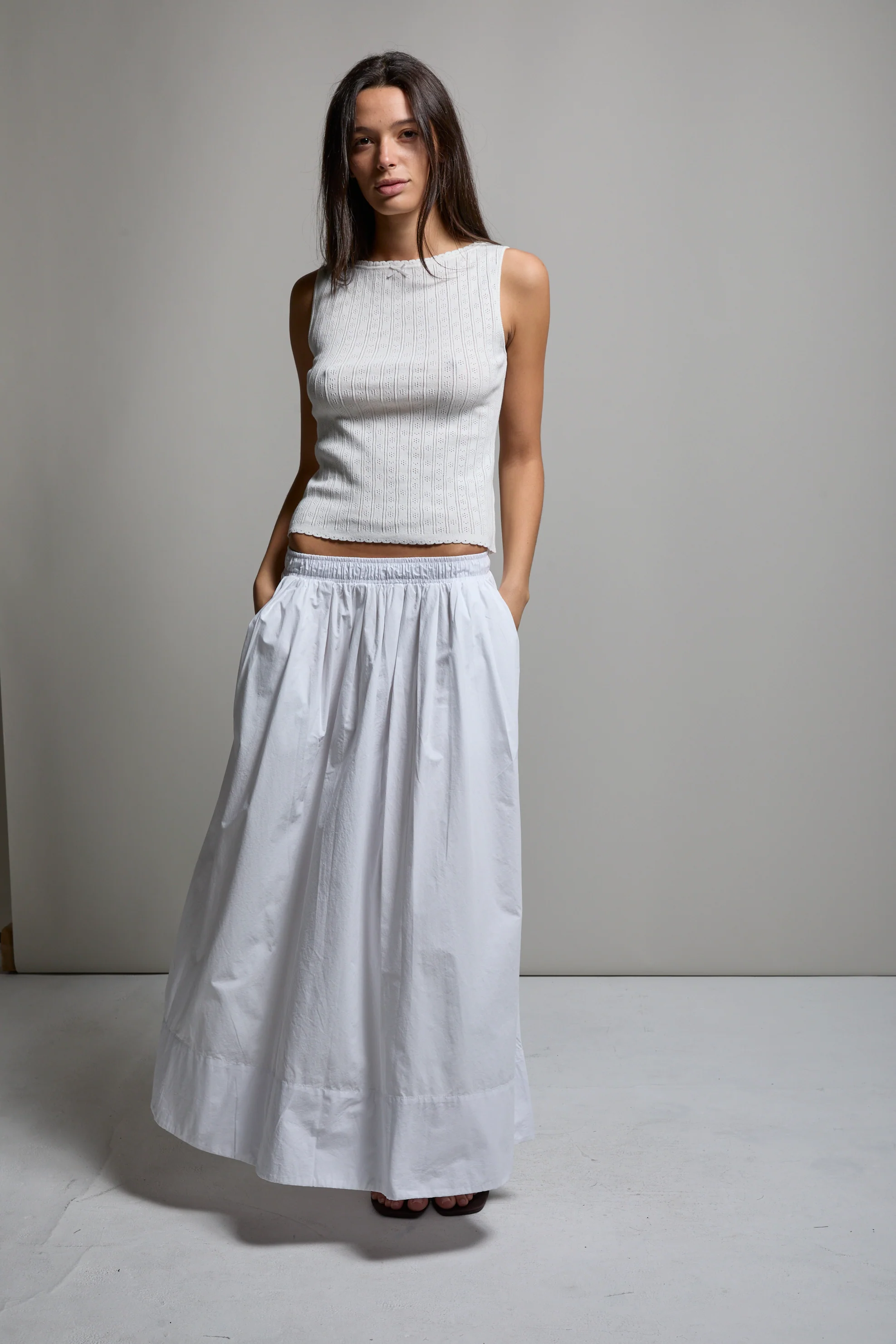 Kate Poplin Pleated Skirt - Image 7