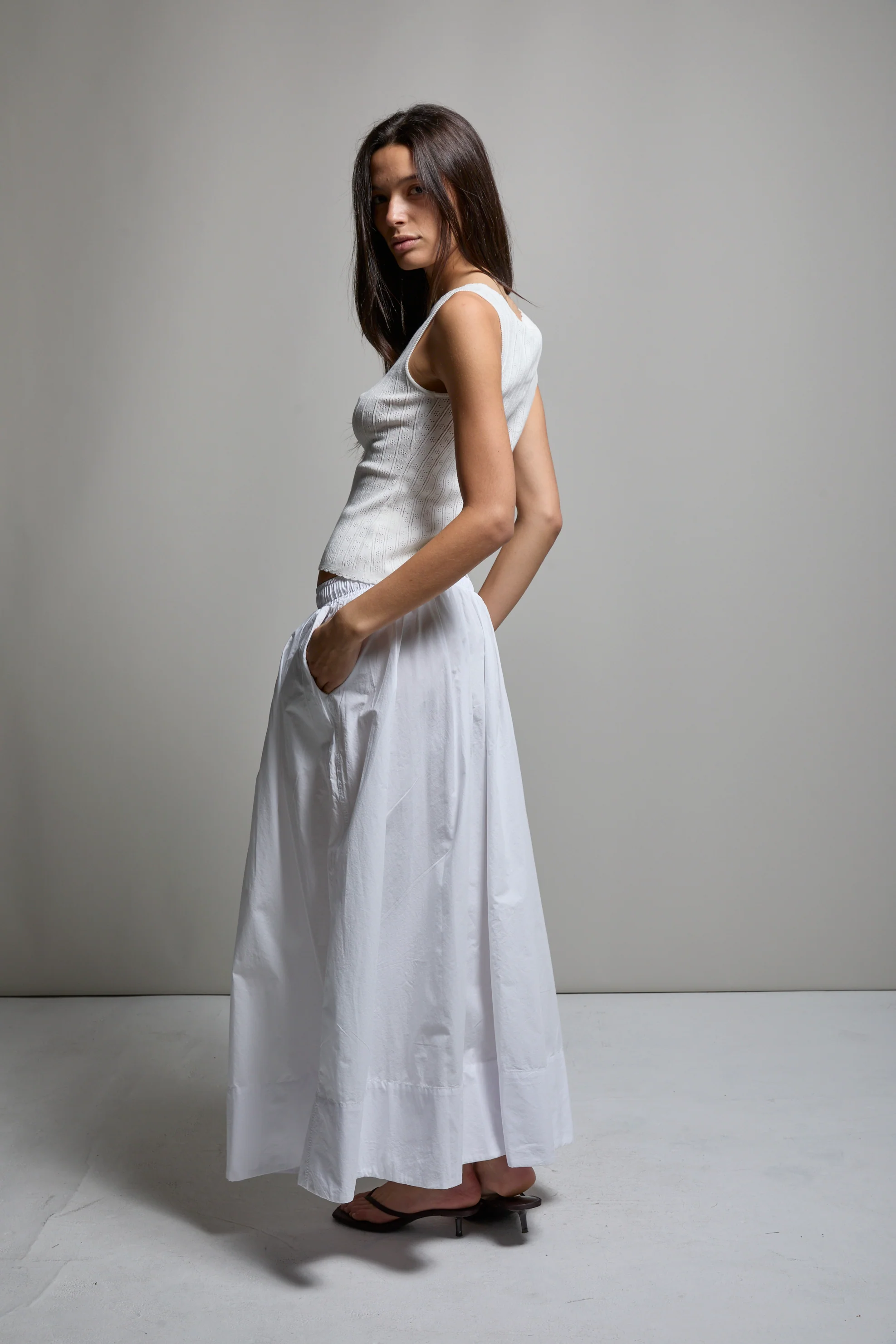 Kate Poplin Pleated Skirt - Image 8