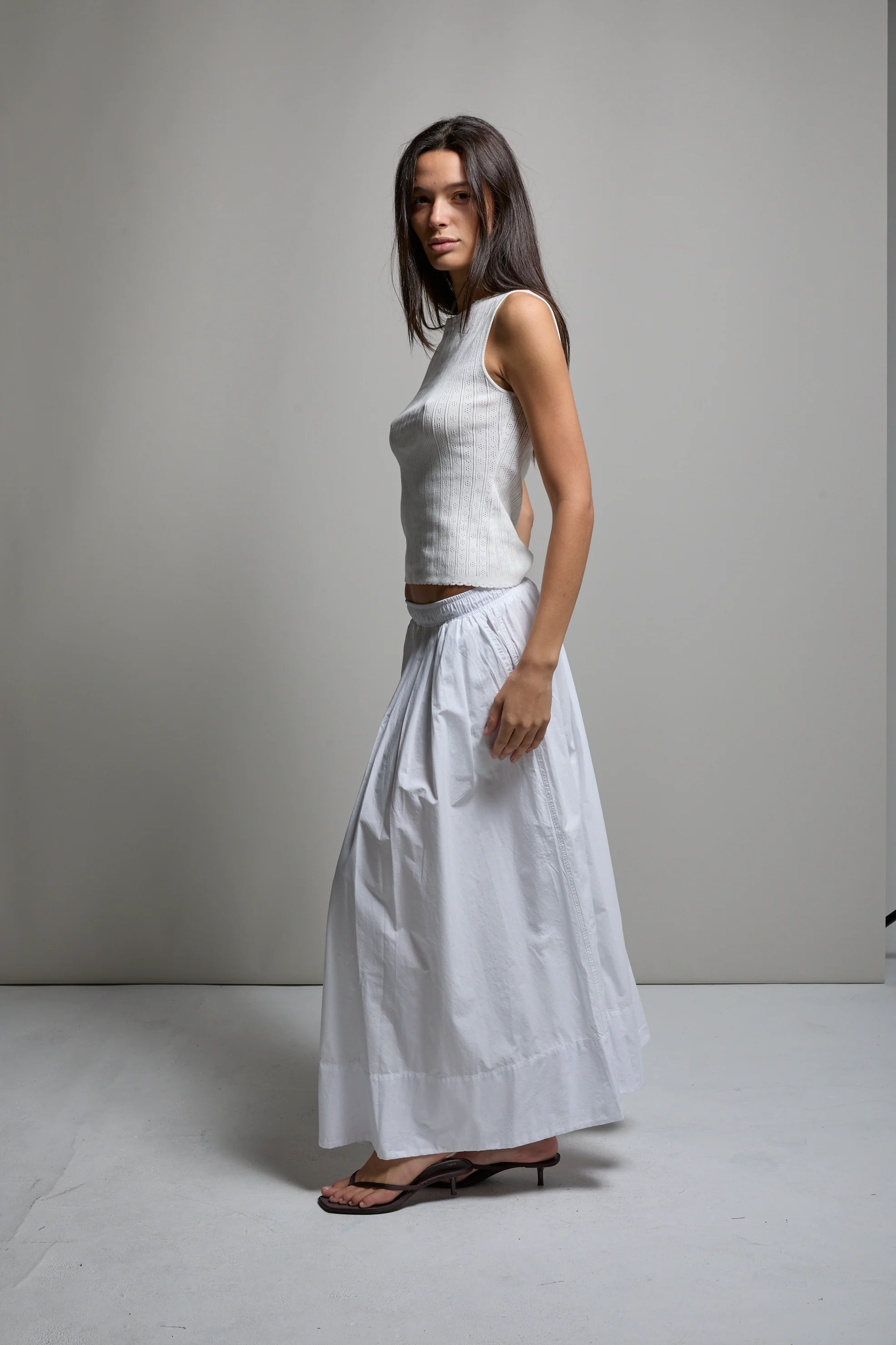 Kate Poplin Pleated Skirt - Image 9