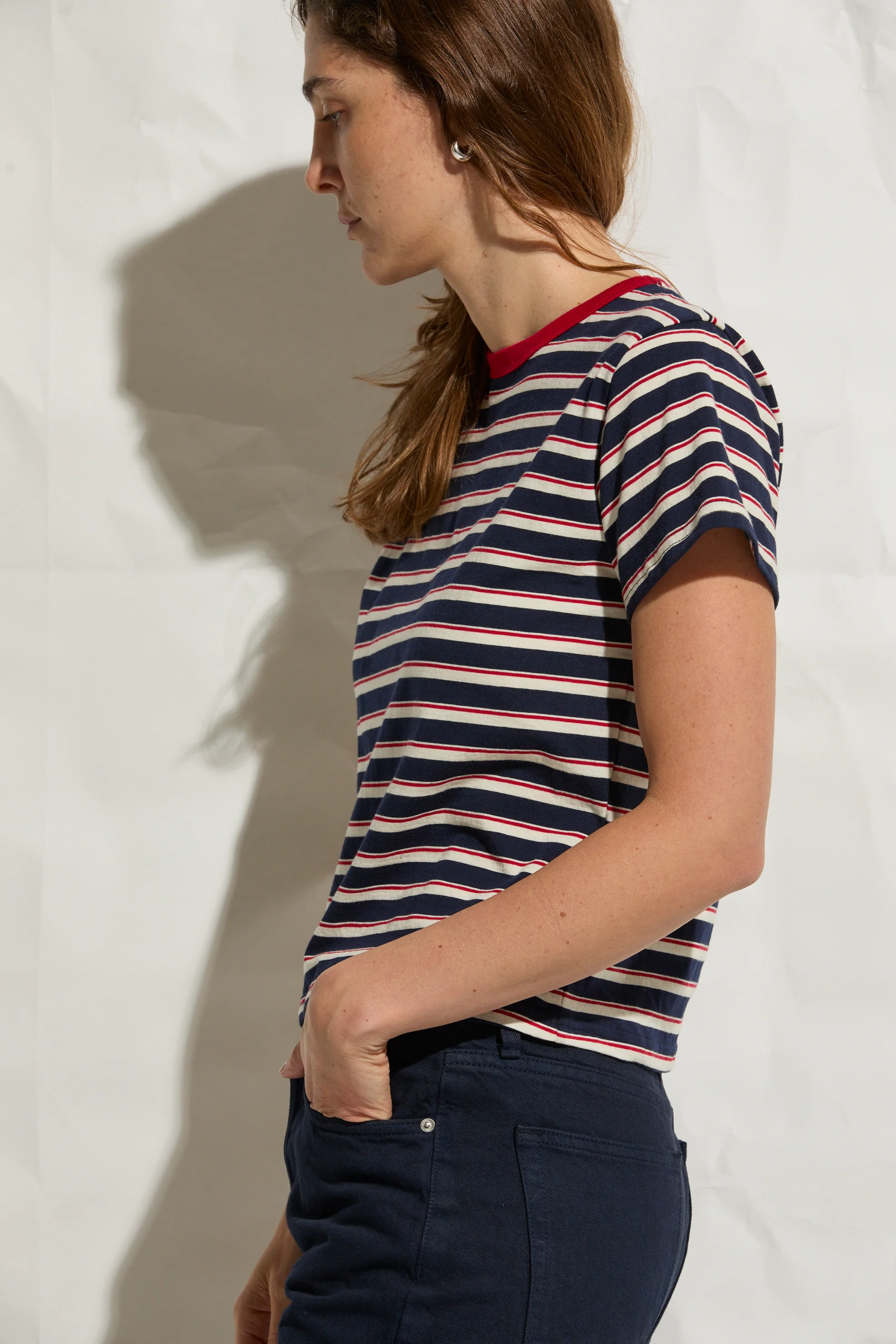 Mina Stripe Tee - Image 2