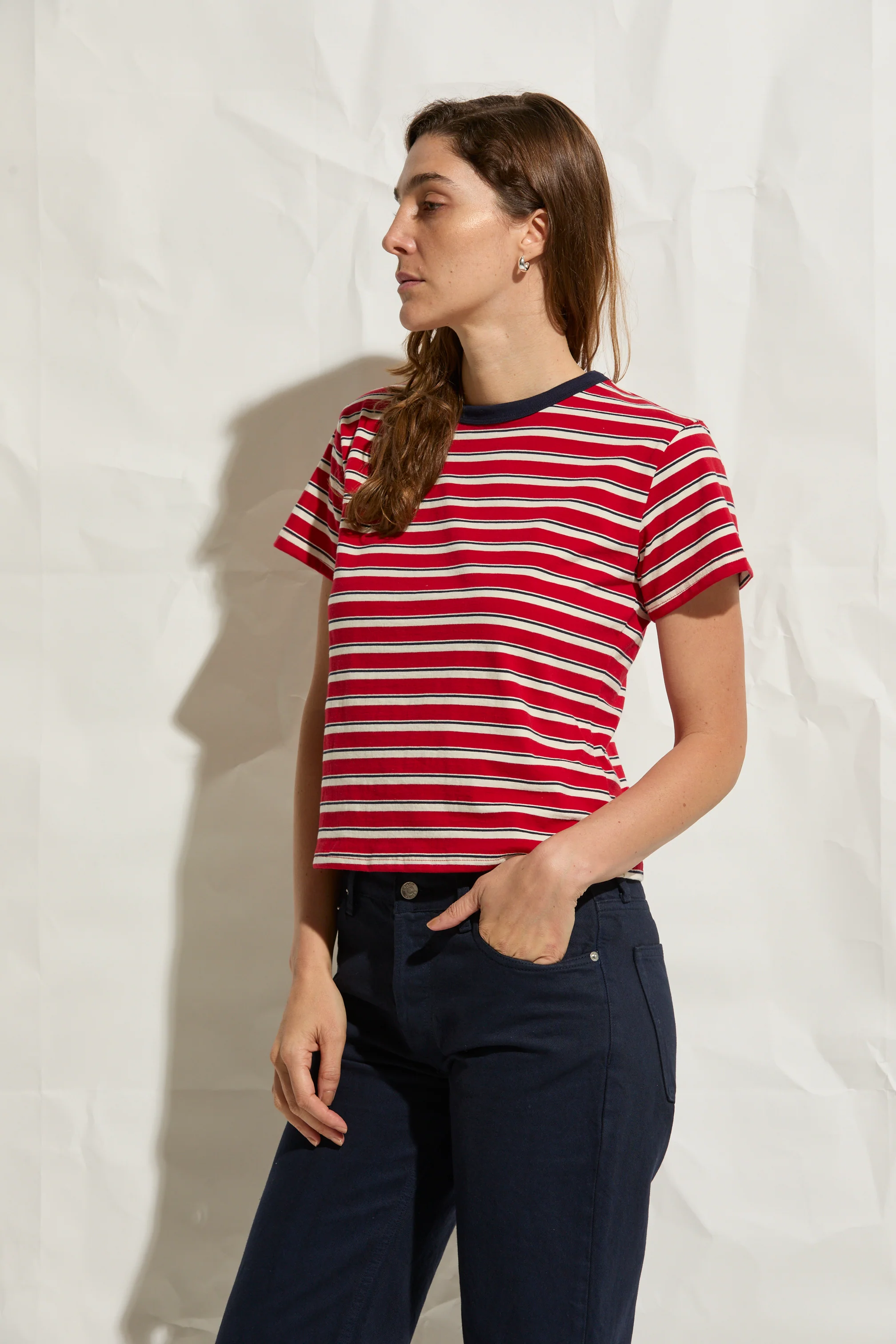 Mina Stripe Tee - Image 5