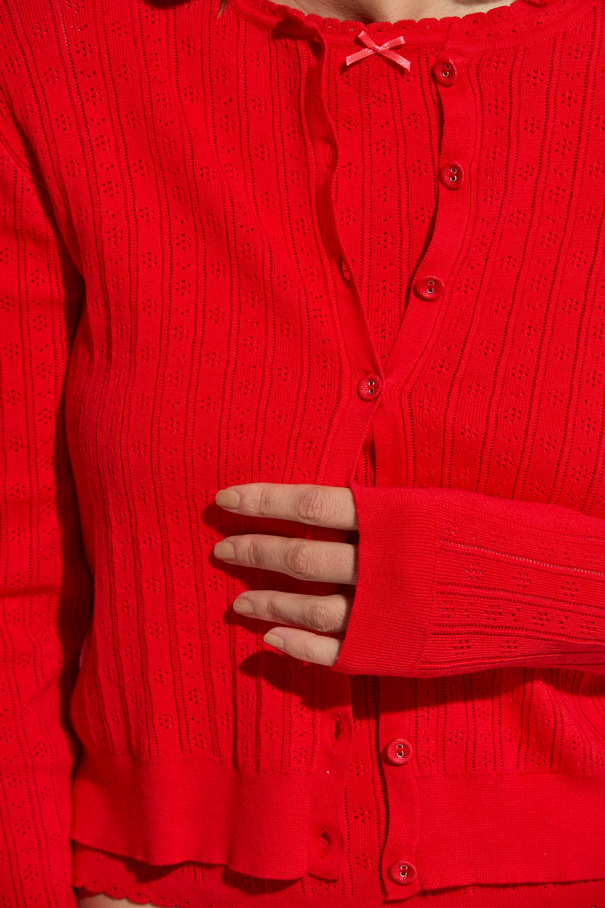 Paloma Pointelle Cardigan - Image 12